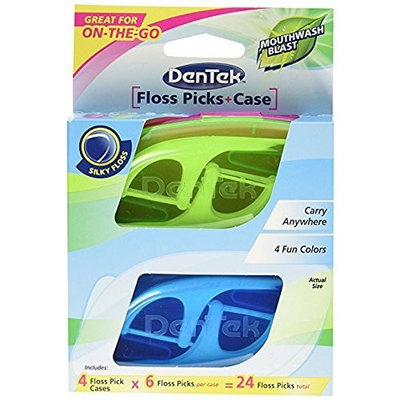 DenTek Travel Case with Flossers in Tray, 4 Count