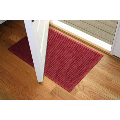 Bungalow Flooring 24 in. L x 36 in. W Red Waterguard Squares Mat