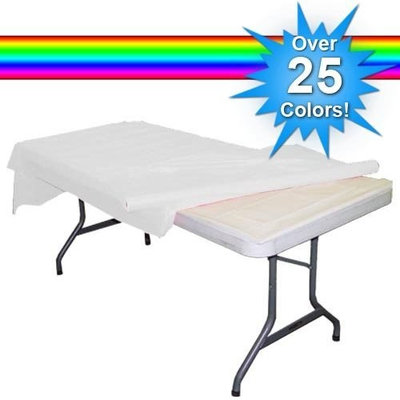 Brown plastic table roll
