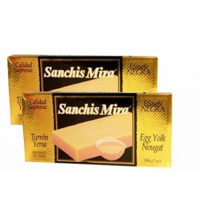 Sanchis Mira Turron de Yema 7 oz. Just arrived from Spain. pack of 2