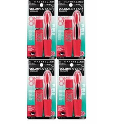 Maybelline Volum' Express Mascara #254 Very Black - 4 pack