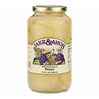 Jake & Amos Old Fashioned Canned Pears, 32 Oz. Jar (Pack of 2)