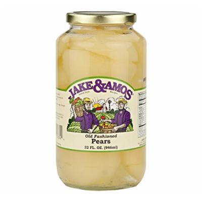 Jake & Amos Old Fashioned Canned Pears, 32 Oz. Jar (Pack of 2)