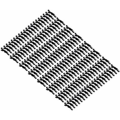 Hair Tamer Black Croc Hair Styling Clips - 120 Pack