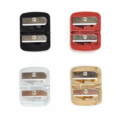 Italia Cosmetics Dual Sharpener Eyebrow Lipliner Pencil Sharpener 2 Holes 24pcs