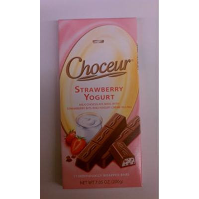 Choceur Milk Chocolate Bars with Strawberry and Yogurt (pack of 6)