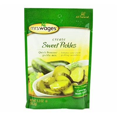 Mrs. Wages Sweet Pickle Canning Seasoning Mix, 5.3 Oz. Pouch (Pack of 4)