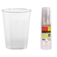 Hanna K Signature 2184589 10 oz Clear Tall Tumbler Heavyweight - Pack of 25