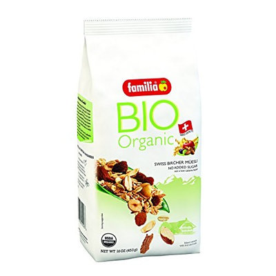 Familia BIO Organic Swiss Muesli, Fruit and Nut, 16-Ounce Bag