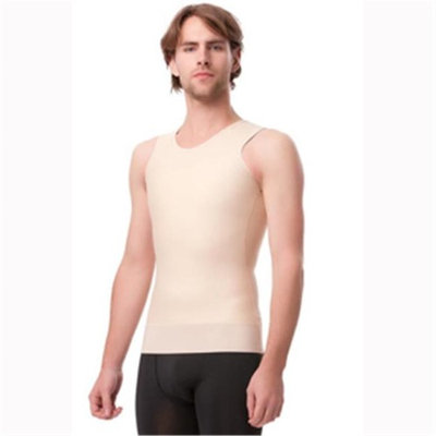 Isavela MG05 Stage 2 Vest Tank With 3 in. Waist Elastic Band, Black - Small