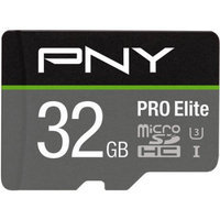 Pny Technologies 32GB PRO Elite Class 10/U3 microSDHC Memory Card, Up to 95MB/s Read & 90MB/s Write Speed