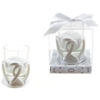 Ddi Double Heart Poly Resin Candle Set(Case of 48)