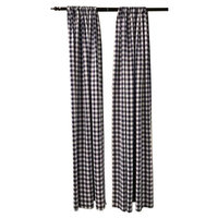 LA Linen BDcheck58x96-2Pk-NavyK72 Polyester Gingham Checkered Backdrop White & Navy - 58 x 96 in. - Pack of 2