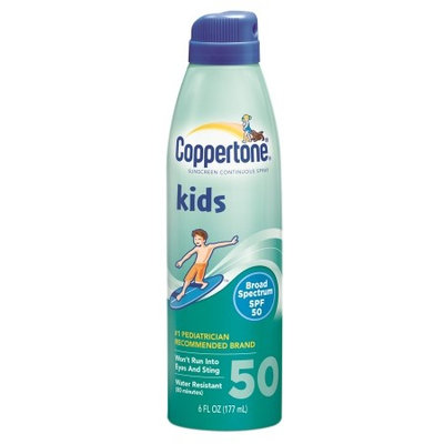 Coppertone Kids Sunscreen Continuous Spray, SPF 50 6.0 fl oz