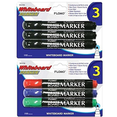 Flomo 3 Pack Whiteboard Markers(pack Of 48)