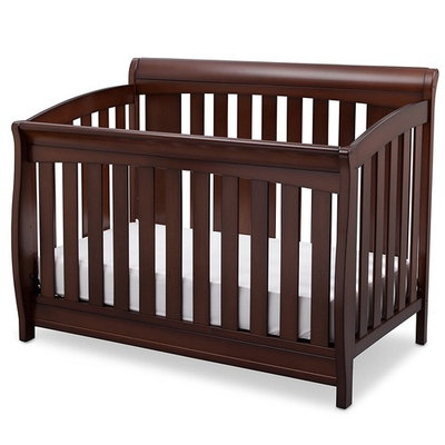 Delta Children Clermont 4-in-1 Convertible Baby Crib, Chocolate