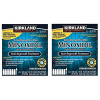 6 Months Kirkland Minoxidil 5 percentage Extra Strength Hair Loss Regrowth Treatment Men, 2 oz (Set of 12)
