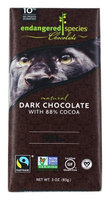 Endangered Species - Extreme Dark Chocolate 88% Cocoa - 3 oz(pack of 12)