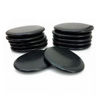 Royal Massage 12pc Medium Flat Basalt Hot Stone Set F