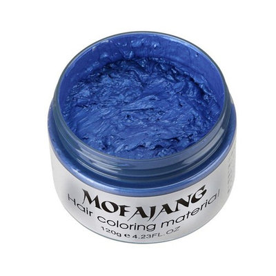 YWSiwa Temporary Hair Clay Wax Mud Cream Hair Ash Dye DIY, Blue