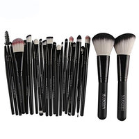 Nesix Makeup EyeShadow Brush Set - 22pcs Premium Mermaid Foundation Powder Eyeshadow Eyeliner Wood Makeup Tool Kit, Eye Shadows Eyeliner Blending Brush Cosmetic Lip Makeup Brushes set
