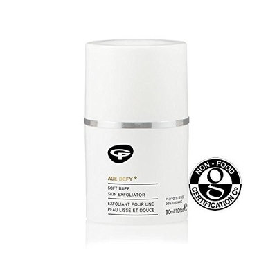 Green People Age Defy+ Soft Buff Skin & Face Exfoliator 30ml - (Pack of 2)