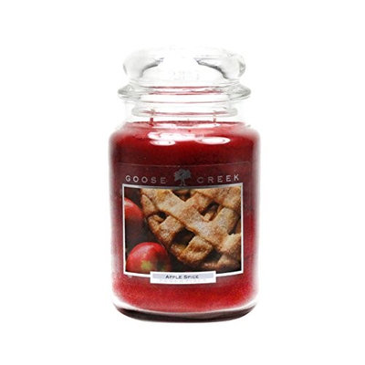 Goose Creek 26-Ounce Apple Spice Essential Jar Candle with Glass Lid