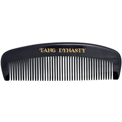 TANG DYNASTY No Static 100% Handmade Natural Fine Black Ox Horn Comb With Gift Box 002