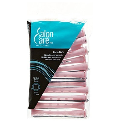 Pink Long Curved Perm Rods by Salon Care