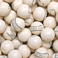 Candymachines Gumballs By The Pound - 5 Pound Bag of White Baseballs