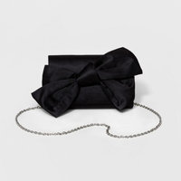 Estee & Lilly Women's Satin Bow Clutch