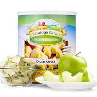 Saratoga Farms Freeze Dried Diced Apples, #10 Can, 9oz (255g), 20 Total Servings, Real Fruit, Fruit Smoothies, Snack, Food Storage, Every Day Use - No Additives or Preservatives