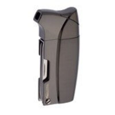 Vector KGM Colt Soft Flame Butane Pipe Lighter in Gunmetal Satin