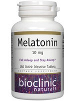 Melatonin 10mg 180 tabs by Bioclinic Naturals