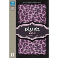 Holy Bible: New International Version, Pink Sparkle Leopard, Padded Hardcover, Plush Bible Collection