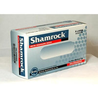 Shamrock 81113 Powdered General Purpose Textured Blue 9 inch Nitrile Large Industrial Gloves - Sold by the Case