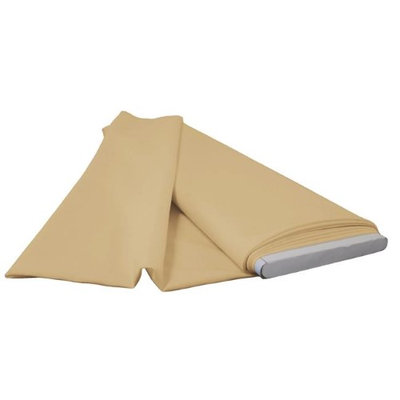 LA Linen PopBolt-5Yrd-KhakiP03 5 Yards Polyester Poplin Flat Fold Khaki