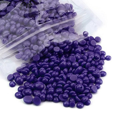 NONENI No Strip Depilatory Hot Film Hard Wax Pellet Waxing Bikini Hair Removal Bean,75g (H)