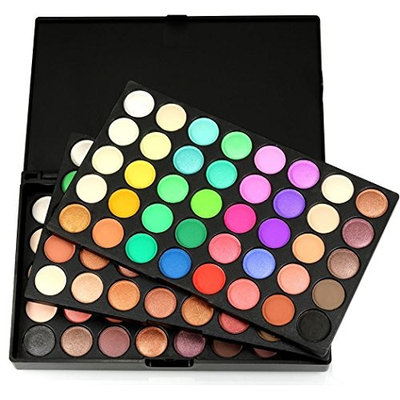 Eyeshadow Palette,lotus.flower Waterproof Morphe120 Colors Cosmetic Powder Eyeshadow Palette Makeup Set Matt Available