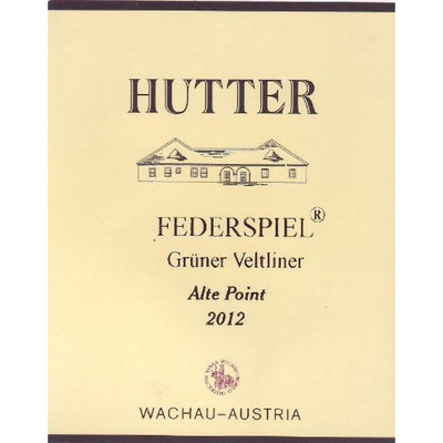 2012 Hutter Federspiel Grüner Veltliner Alte Point 750 mL