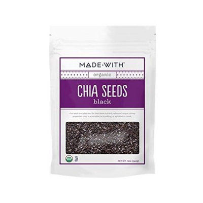 Made With Organic Chia Seeds, Black, 12 Oz
