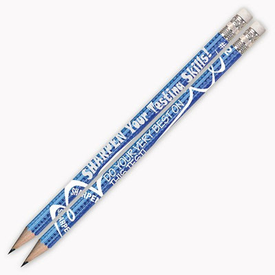 Musgrave Pencil Co Inc MUS2458D Sharpen Your Testing Skills 12Pk Pencils Pre Sharpened