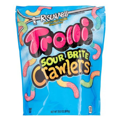 Ferrara Candy Company Trolli Sour Brite Crawlers Gummy Candy, 28.8 Oz Bag
