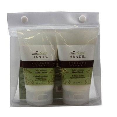 Upper Canada Soap & Candle All About Hands Avocado Manicure Essentials Gift Set with Hand Wash and Hand Lotion