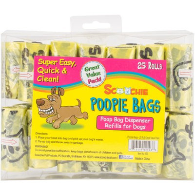 Scoochie Super Value Poopie Bag Refill Rolls 25/Pkg