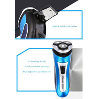 Rechargeable Electric Shaver 3D Triple Floating Blade Heads Shaving Razors Face Care Men Beard Trimmer Barber Machine