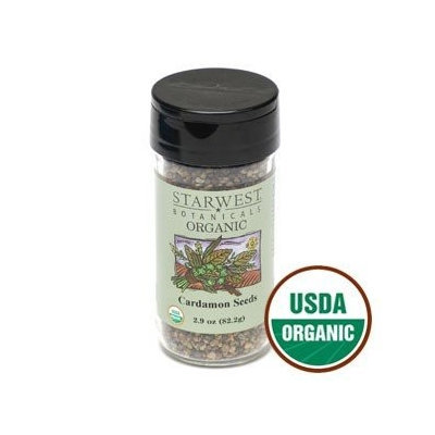 Starwest Botanicals Organic Cardamom Whole Jar
