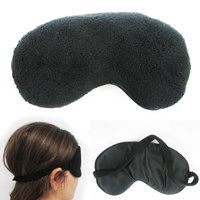 Atb Plush Sleep Eye Mask Silk Travel Shades Blindfold Black Sleeping Cover Eyeshades