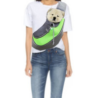 Pet Dog Cat Puppy Carrier Comfort Travel Tote Shoulder Bag, S Size, Green