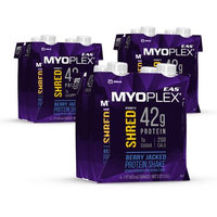 Abbott Laboratories,abbn7 EAS Myoplex Shred Protein Shake Berry Jacked Ready-to-Drink 16 fl oz Bottles (Pack of 4)